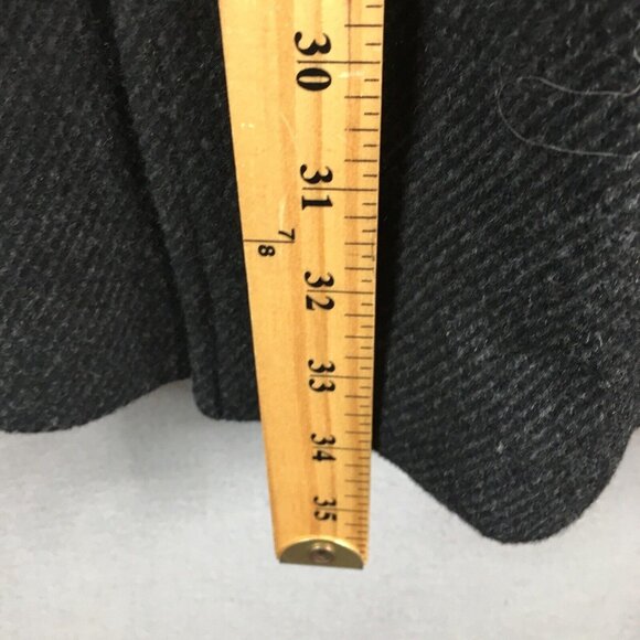 Kenneth Cole Jacket Mens Extra Large Gray Black Wool Blend Military Coat Lined - Picture 7 of 16